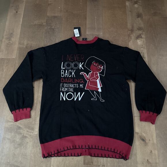 Disney Pixar Despicable Me Edna Button Up Sweater Sz XXL - Picture 3 of 4